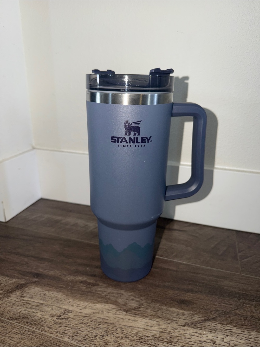 Stanley Slate Blue Insulated Travel Tumbler with Handle